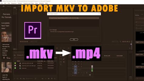 How to Import MKV Files in Adobe Premiere Pro